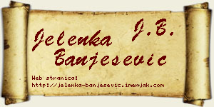 Jelenka Banješević vizit kartica